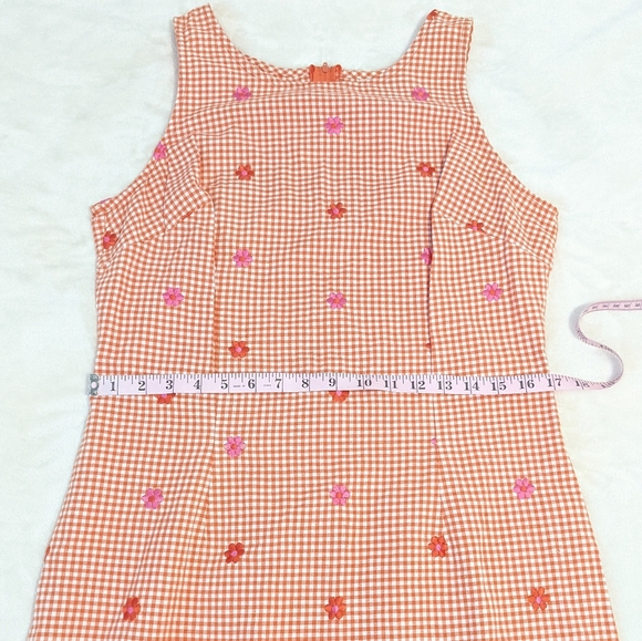 COPY - Vintage Retro Y2K Gingham Embroidered Dress - Picture 8 of 9